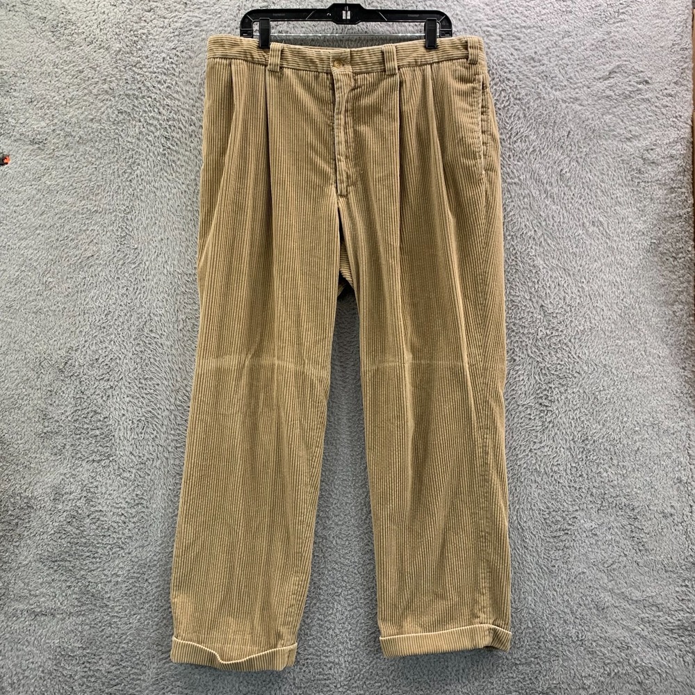 Bills Khakis Pants Mens 38x30 Measured Corduroy Beige Tag: 40
